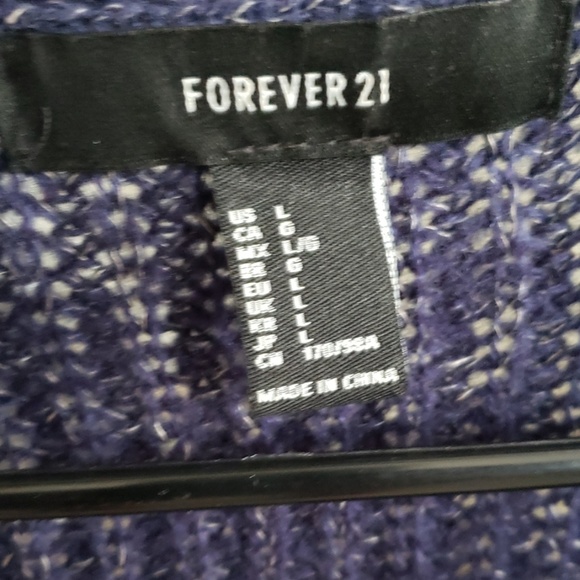 Blue V-Neck Sweater - Picture 2 of 2